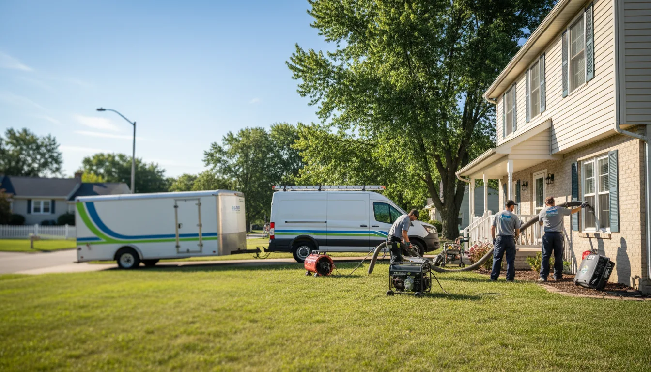 Flooded Basement Restoration And Cleanup With Repair in Auburn, IL near me